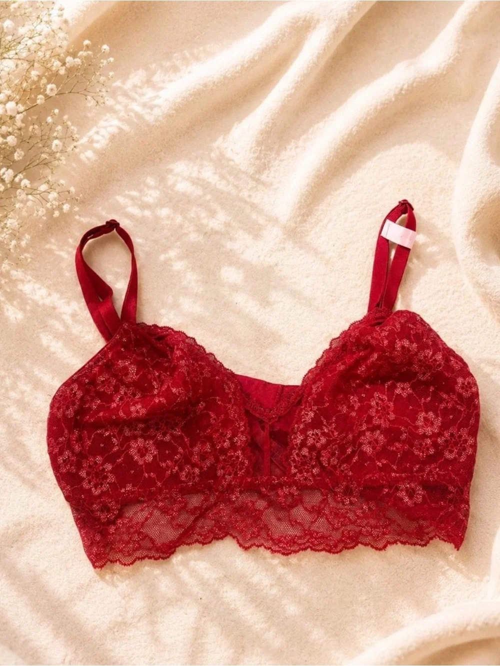 Victoria's Secret Red Lace Bralette